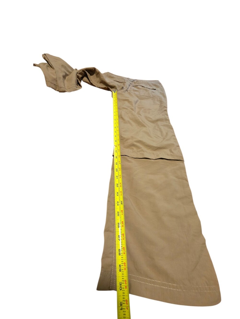 The North Face EUC Horizon Convertible Nylon Hiking Pants Khaki Tan Size 6 - Picture 14 of 15